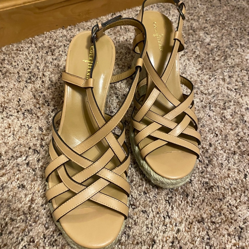 Cole Haan Wedge Strappy Sandals